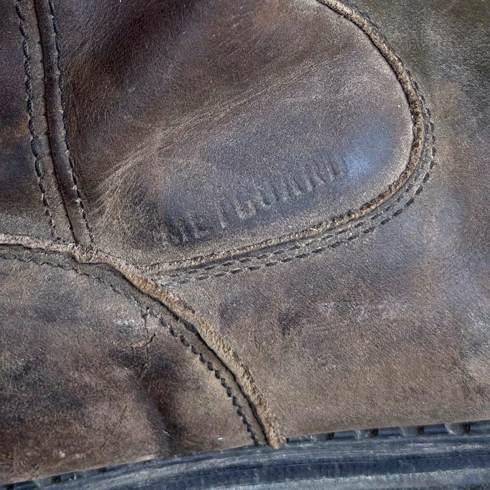 Red Wing Boots Pecos Slip On Steel Toe Mens 9 Brown Leather USA Made Work Shoes